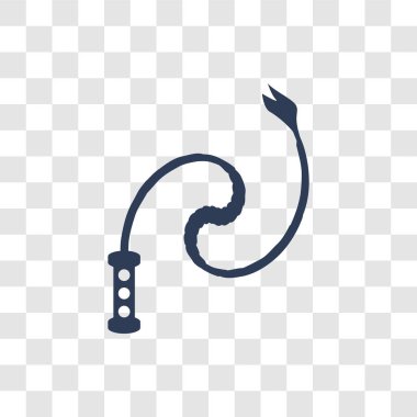 Kırbaç simgesi. Trendy kırbaç logo kavramı çöl koleksiyonundan şeffaf arka plan üzerinde