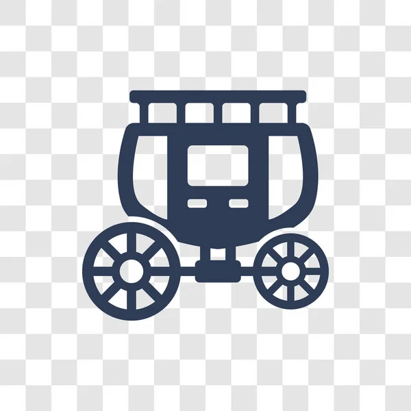 Cowboy Ikone Trendiges Cowboy Cart Logo Konzept Auf Transparentem Hintergrund — Stockvektor