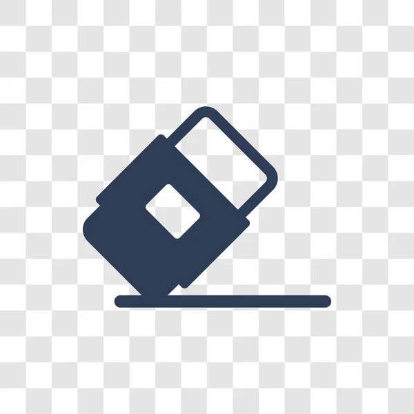 Radiergummi Symbol Trendy Radiergummi Logo Konzept Auf Transparentem Hintergrund Aus — Stockvektor
