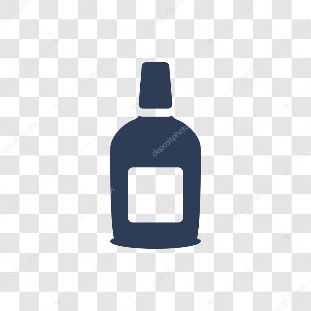 Alcohol Bottle icon. Trendy Alcohol Bottle logo concept on transparent background from Desert collection