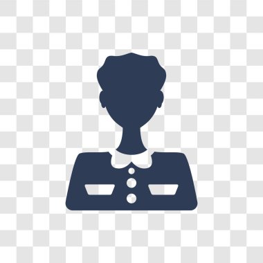 Öğrenci simgesi. E-öğrenme ve eğitim koleksiyonundan şeffaf arka plan üzerinde trendy öğrenci logo kavramı