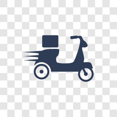 gıda teslim simgesi. Trendy gıda teslim logo kavramı genel koleksiyonundan şeffaf arka plan üzerinde