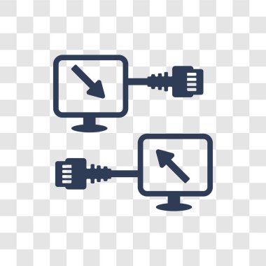 Yerel ağ kutsal kişilerin resmi. Modaya uygun yerel ağ logo kavramı Internet güvenlik ve ağ koleksiyonu şeffaf arka plan üzerinde