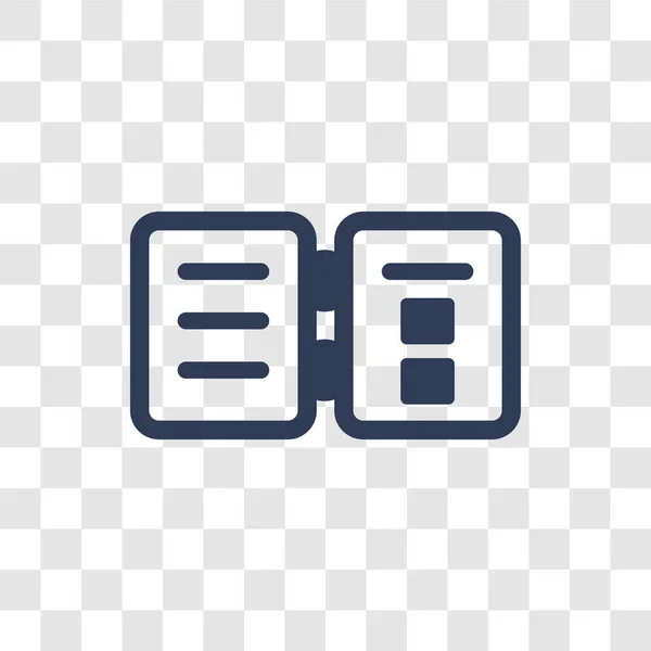 Buchleser Symbol Trendiges Buchleser Logo Konzept Auf Transparentem Hintergrund Aus — Stockvektor