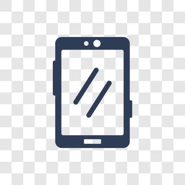 携帯電話のアイコン 電子デバイス コレクションから透明の背景上のトレンディな携帯電話のロゴのコンセプト — ストックベクタ