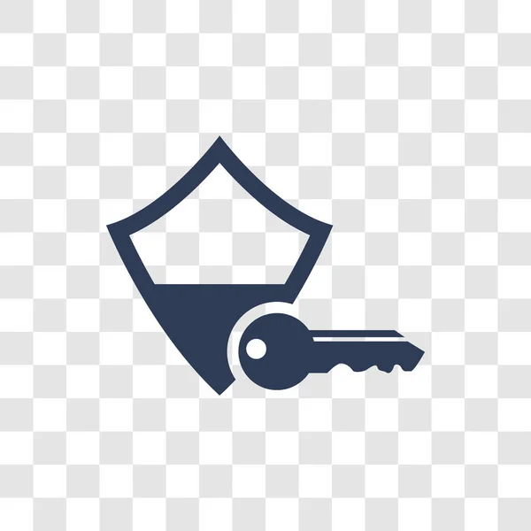 Authentication Icon Trendy Authentication Logo Concept Transparent Background Internet Security — Stock Vector