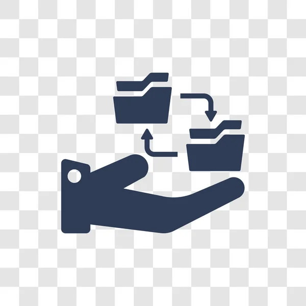 Filesharing Symbol Trendiges Filesharing Logo Konzept Auf Transparentem Hintergrund Aus — Stockvektor