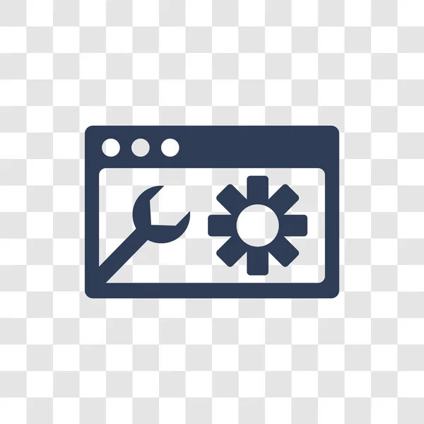 Netzwerk Optimierungssymbol Trendiges Netzwerk Optimierungs Logo Konzept Auf Transparentem Hintergrund — Stockvektor