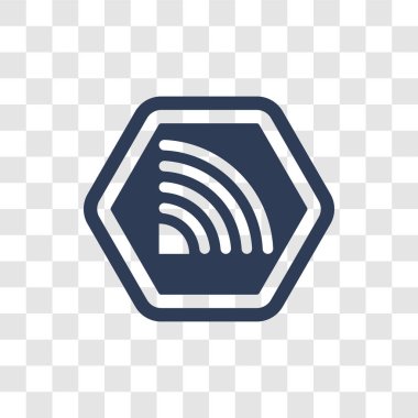 RSS simgesi. Trendy Rss logo kavramı koleksiyonu pazarlama dan şeffaf arka plan üzerinde