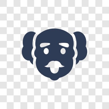 Einstein simgesi. Trendy Einstein logo kavramı bilim koleksiyonundan şeffaf arka plan üzerinde