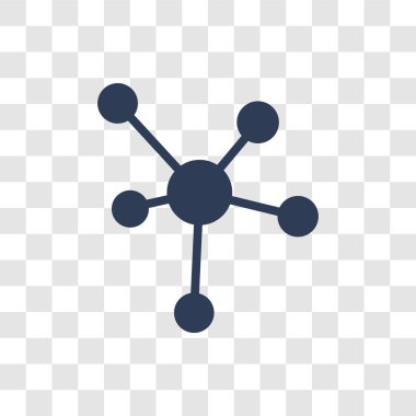 Hücre simgesi. Trendy hücreleri logo kavramı bilim koleksiyonundan şeffaf arka plan üzerinde