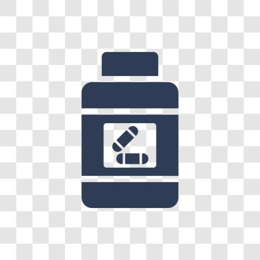 Tıp simgesi. Trendy tıp logo kavramı bilim koleksiyonundan şeffaf arka plan üzerinde