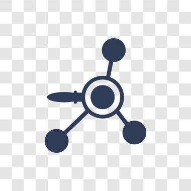 Bilim simgesi. Modaya uygun logo kavramı bilim koleksiyonundan şeffaf arka plan üzerinde