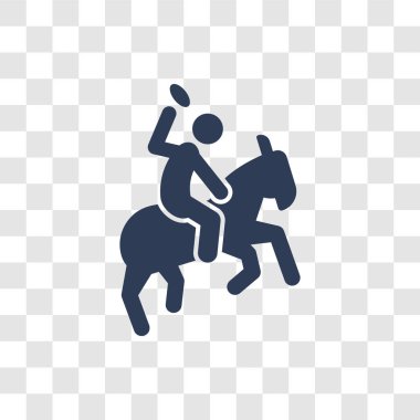 horseball simgesi. Trendy horseball logo kavramı spor koleksiyonundan şeffaf arka plan üzerinde