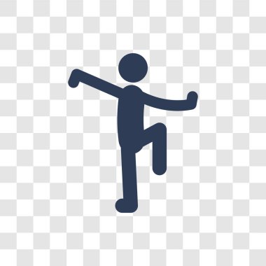 Kung fu simgesi. Trendy kung fu logo kavramı spor koleksiyonundan şeffaf arka plan üzerinde