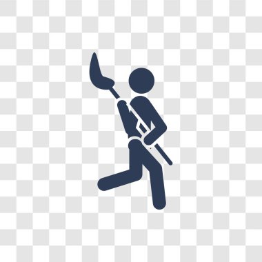 Lakros simgesi. Trendy Lacrosse logo kavramı spor koleksiyonundan şeffaf arka plan üzerinde