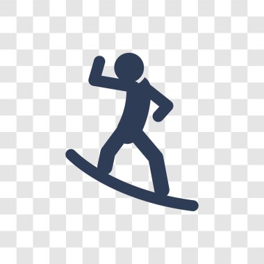 İnternet simge. Trendy Surf logo kavramı spor koleksiyonundan şeffaf arka plan üzerinde