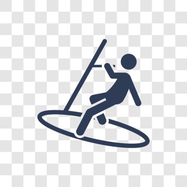 Simge windsurf. Trendy Windsurf logo kavramı spor koleksiyonundan şeffaf arka plan üzerinde