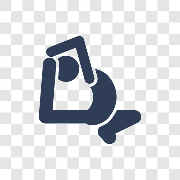 Икона Йоги Теплая Концепция Логотипа Йоги Прозрачном Фоне Спортивной Коллекции — стоковый вектор