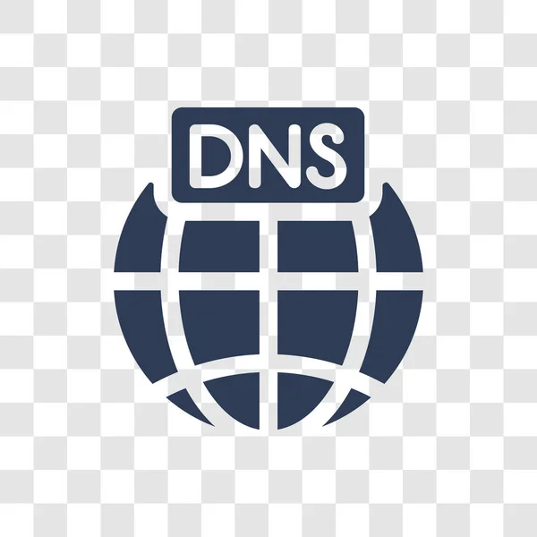 DNS simgesi. Modaya uygun Dns logo kavramı koleksiyonu barındıran web üzerinden saydam arka plan üzerinde