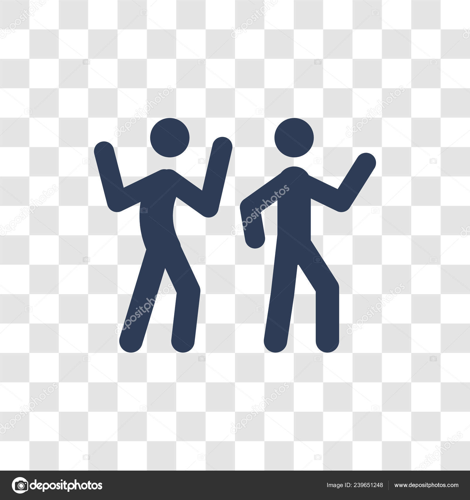 Dancing Icon Trendy Dancing Logo Concept Transparent Background Activity Hobbies Stock Vector Image By C Bestvectorstock