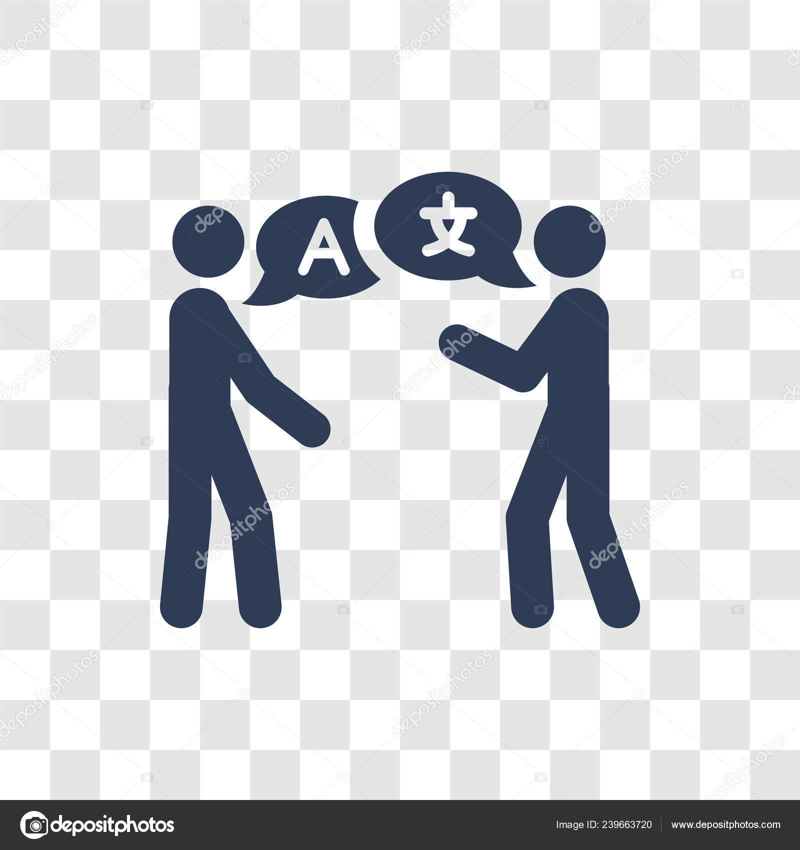Language Icon Trendy Language Logo Concept Transparent Background ...