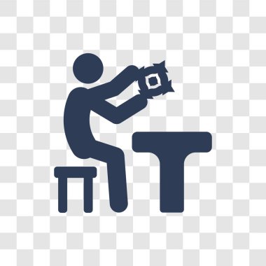 Dantel yapma simgesi. Gözde dantel logo kavramı etkinlik ve Hobiler koleksiyon şeffaf arka plan yapmak