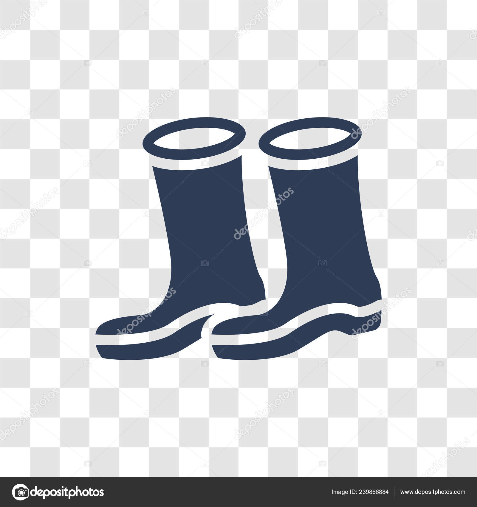 transparent rubber boots