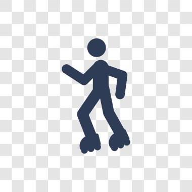 Rollerblade simgesi. Trendy Rollerblade logo kavramı etkinlik ve Hobiler koleksiyon şeffaf arka plan üzerinde