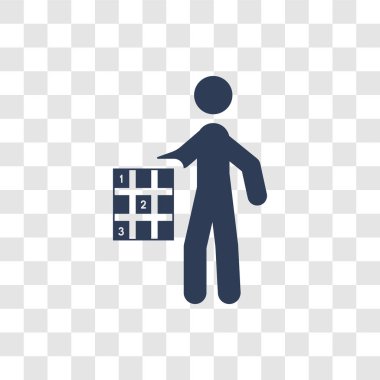 Sudoku simgesi. Trendy Sudoku logo kavramı etkinlik ve Hobiler koleksiyon şeffaf arka plan üzerinde