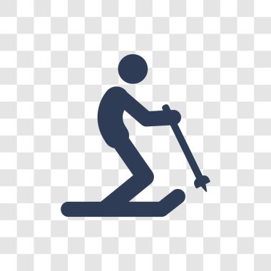 Kayak simgesi. Trendy Kayak logo kavramı etkinlik ve Hobiler koleksiyon şeffaf arka plan üzerinde