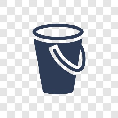 Kova simgesi. Trendy kova logo kavramı Tarım Tarım ve Bahçe koleksiyonu şeffaf arka plan üzerinde