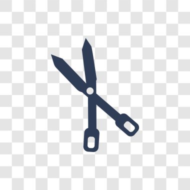 Budama makası simgesi. Modaya uygun budama makası logo kavramı üzerinde şeffaf arka plan Tarım Tarım ve Bahçe koleksiyonu