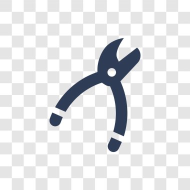 Makası simgesi. Trendy makası logo kavramı Tarım Tarım ve Bahçe koleksiyonu şeffaf arka plan üzerinde