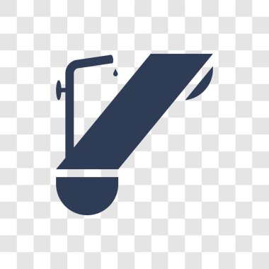 Yalak simgesi. Trendy yalak logo kavramı Tarım Tarım ve Bahçe koleksiyonu şeffaf arka plan üzerinde