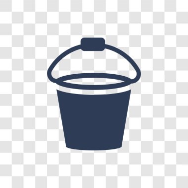 su kovası simgesi. Trendy su kova logo kavramı Tarım Tarım ve Bahçe koleksiyonu şeffaf arka plan üzerinde