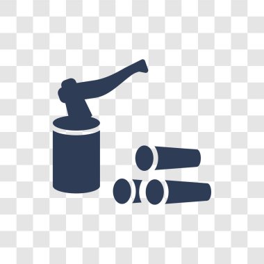 ahşap Chop simgesi. Moda ahşap Chop logo kavramı Tarım Tarım ve Bahçe koleksiyonu şeffaf arka plan üzerinde