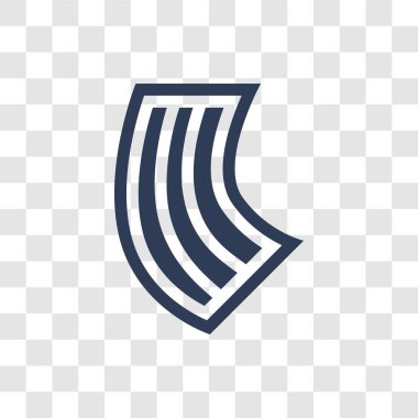 Odası simgesi. Trendy odası logo kavramı ordu ve savaş koleksiyonundan şeffaf arka plan üzerinde