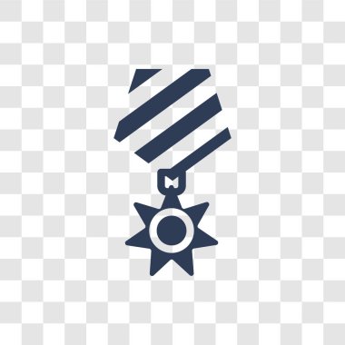 Condecoration simgesi. Trendy Condecoration logo kavramı ordu ve savaş koleksiyonundan şeffaf arka plan üzerinde