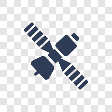 Askeri uydular simgesi. Trendy askeri uydular logo kavramı ordu ve savaş koleksiyonundan şeffaf arka plan üzerinde