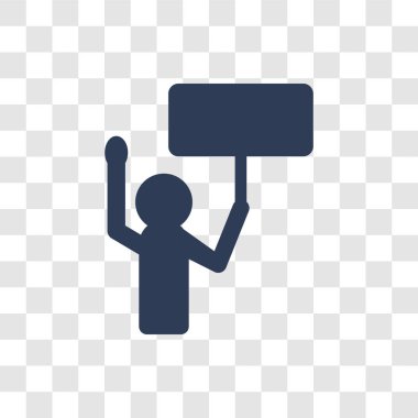 İsyan simgesi. Trendy isyan logo kavramı ordu ve savaş koleksiyonundan şeffaf arka plan üzerinde