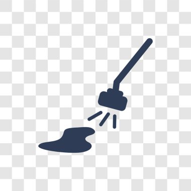 Temiz simgesi. Trendy temiz logo kavramı üzerinden toplama temizlik şeffaf arka plan üzerinde