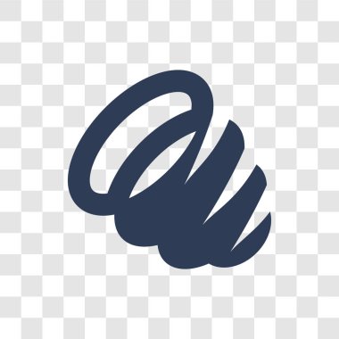 Toz simgesi. Modaya uygun toz logo kavramı üzerinden toplama temizlik şeffaf arka plan üzerinde