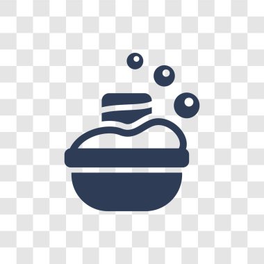 Simge emmek. Trendy emmek logo kavramı üzerinden toplama temizlik şeffaf arka plan üzerinde