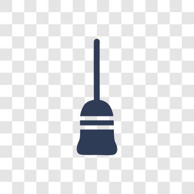 Süpürme simgesi. Son moda süpürme logo kavramı koleksiyonu temizlik üzerinden saydam arka plan üzerinde