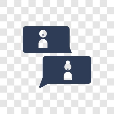 Kişiler simgesi. Modaya uygun kişiler logo kavramı iletişim koleksiyonundan şeffaf arka plan üzerinde