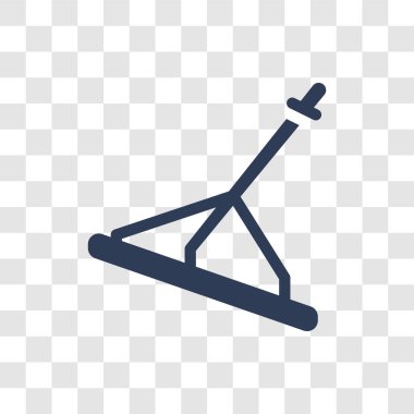 Yumru kesici simgesi. Trendy yumru kesici logo kavramı inşaat koleksiyonundan şeffaf arka plan üzerinde