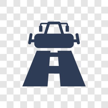 Paving icon. Trendy Paving logo concept on transparent background from Construction collection vector