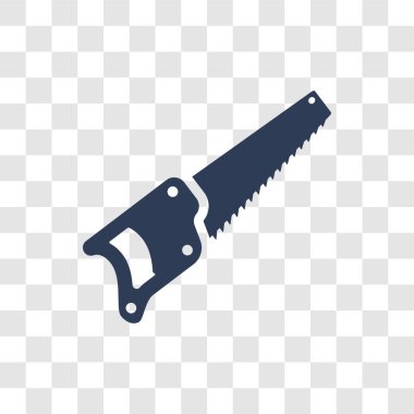 El simgesi gördüm. Son moda el inşaat koleksiyonundan şeffaf arka plan üzerinde logo kavramı gördüm