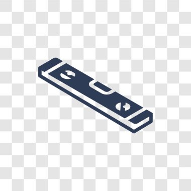 Terazisi aracı simgesi. Trendy terazisi araç logosu konsept inşaat koleksiyonundan şeffaf arka plan üzerinde